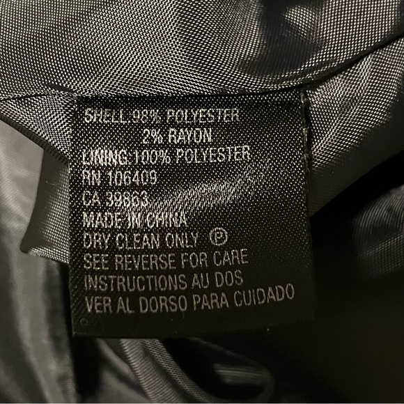 Tahari Arthur S. Levine Black Pinstripe Skirt Suit Set - Picture 7 of 14